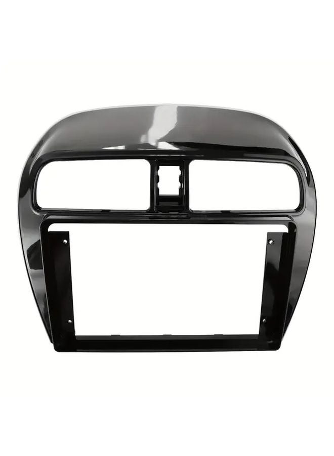 Black 9 Inch Double Din Radio Fascia for Mitsubishi Mirage Space Star Attrage GPS Dash Kit - Image 1